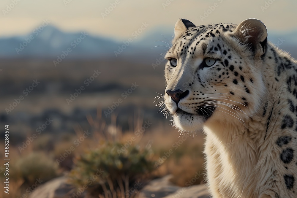 Obraz premium A portrait of a dangerous wild amur leopard with spotted fur and intense eyes sitting in a tree as a powerful feline predator in its natural wildlife habitat