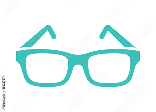 icon of glasses in a flat vector style

