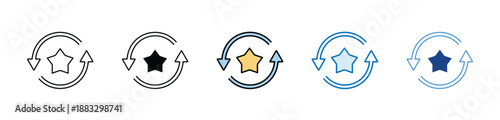 Project Processing minimal icon set multiple style collection
