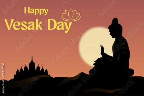 Happy Vesak Day background