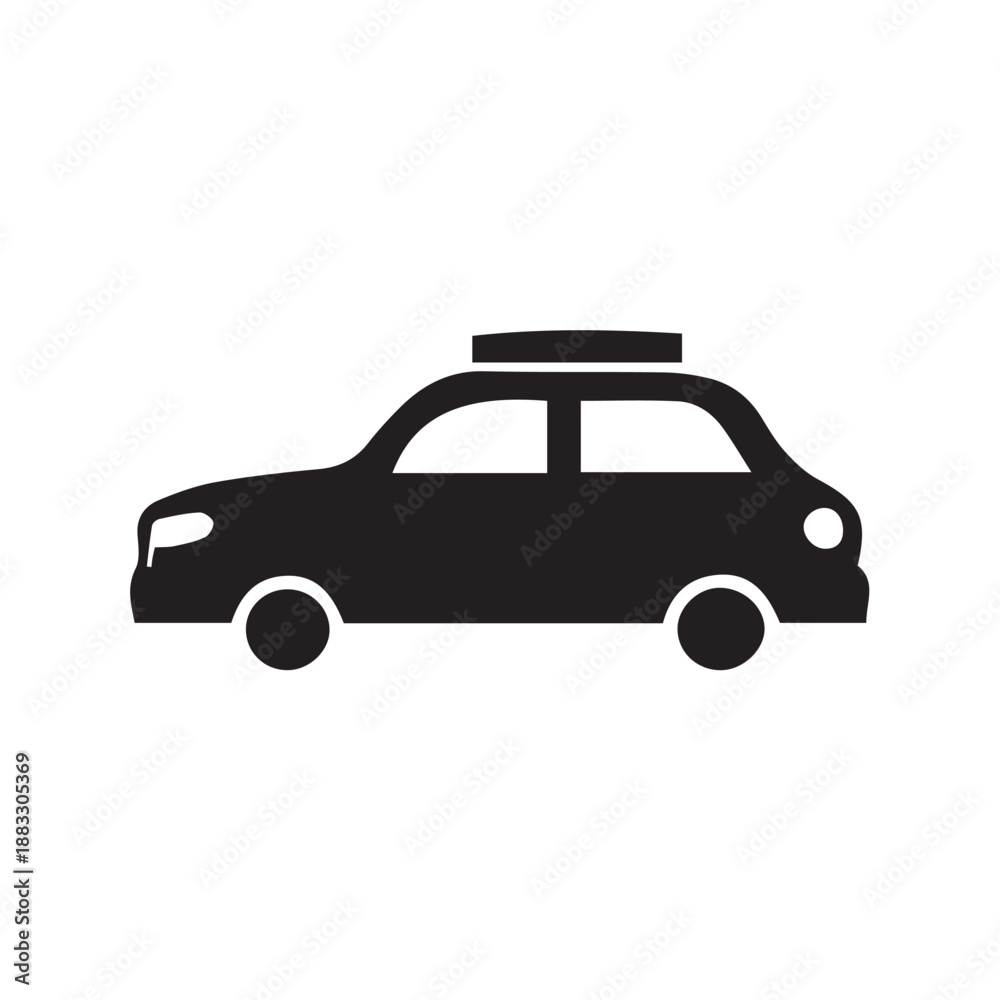 Obraz premium vector illustration of a taxi
