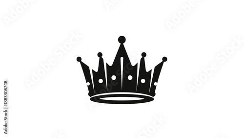 A stylized black and white crown illustration, centered on a white background (1)