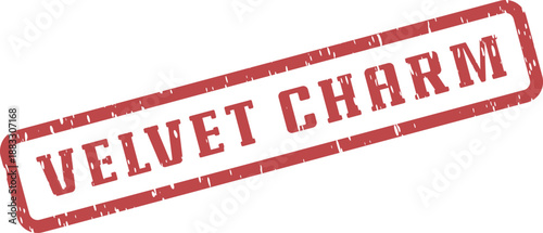 Velvet Charm Textured Rubber Stamp Conveying Elegance and Allure with a Classic Touch