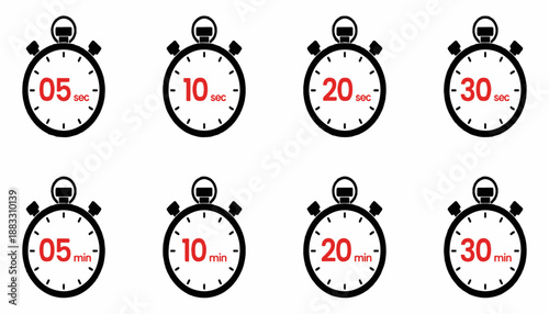 set of clocks. stop watch sign, Set of stopwatch icon Set of sports stopwatch icons showing time stopwatch set of stopwatch icon of stop watch
