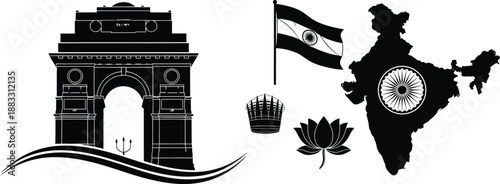 India celebrates republic day with patriotic pride and national symbols