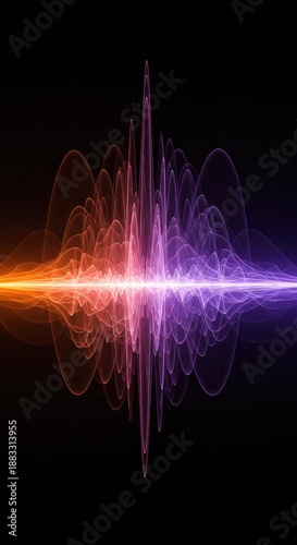 Abstract background showing complex wave frequency separation and energy diffusion across vibrant spectral colors ,ripple ,spectrum ,wave