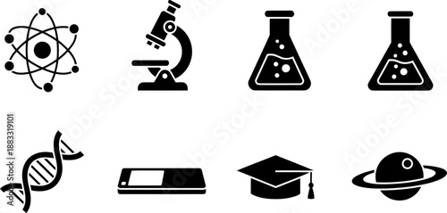 International Day of Women and Girls in Science icons collection
