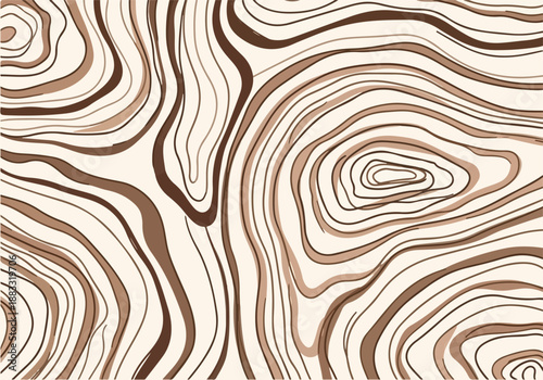 Abstract Brown Wooden Ring Pattern A Seamless Design for Backgrounds and Textures