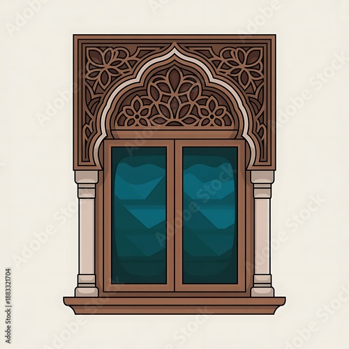old window in the old house