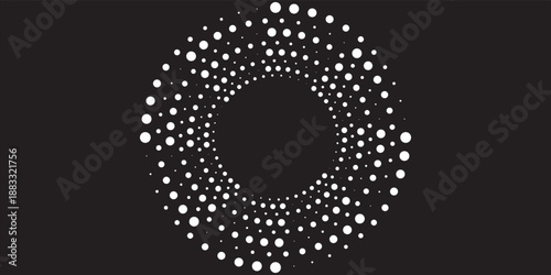 Spiral with gray colors lines as dynamic abstract vector background or logo or icon. spiral circle abstract dot spiral