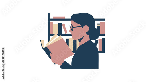 Woman immersed in reading a book, enjoying the quiet moment of knowledge and learning.