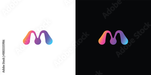 Professional Letter M Tech Logo for Digital and Tech Brands