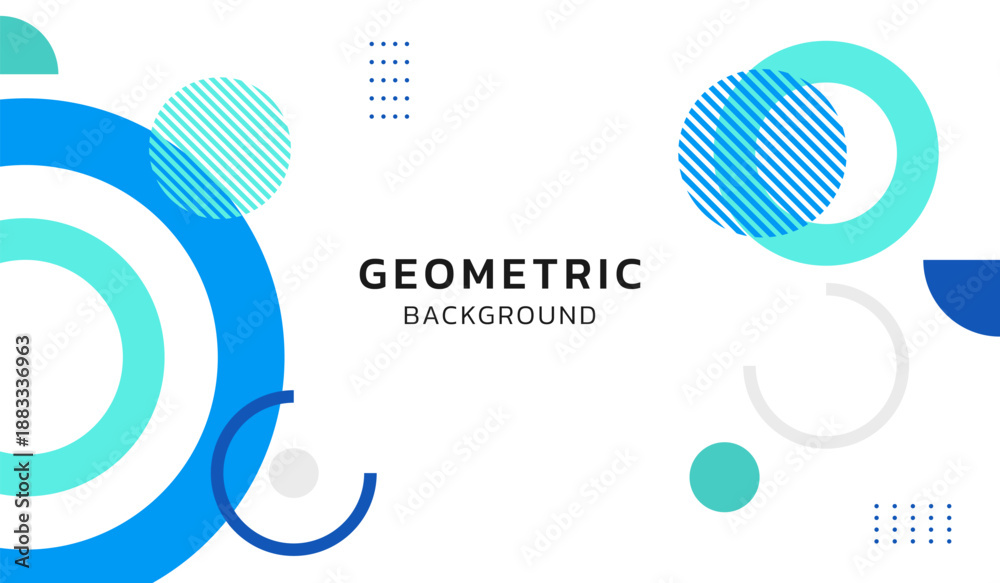 Fototapeta premium Modern and simple background with abstract blue shapes vector