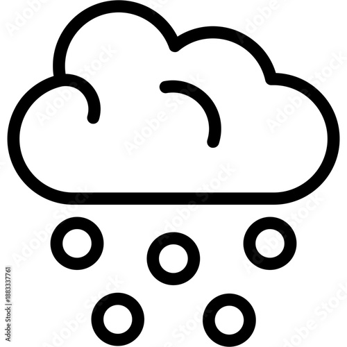 Cloud hail Icon
