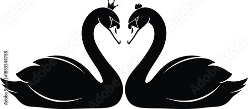 Swans Love Romance Heart Couple Union Harmony Grace Elegance Devotion Passion Bond Togetherness Tenderness Affection Serenity Beauty Symbol Connection Unity Loyalty Bliss