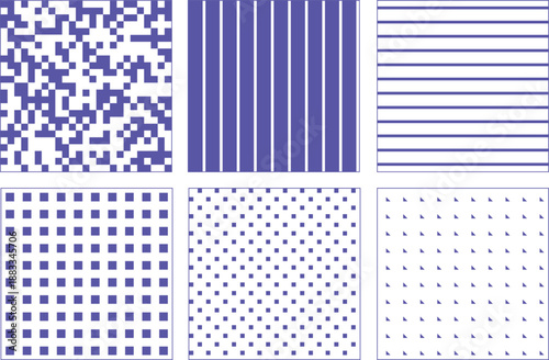 Abstract geometric texture patterns set, minimal vector, modern design bundle
