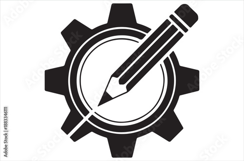 Customizefor banner and with glyph and line. black vector icons for Web UIaging design Vector illustrationsntings icon with glyph and line. black vector icons for Web UI on white background.