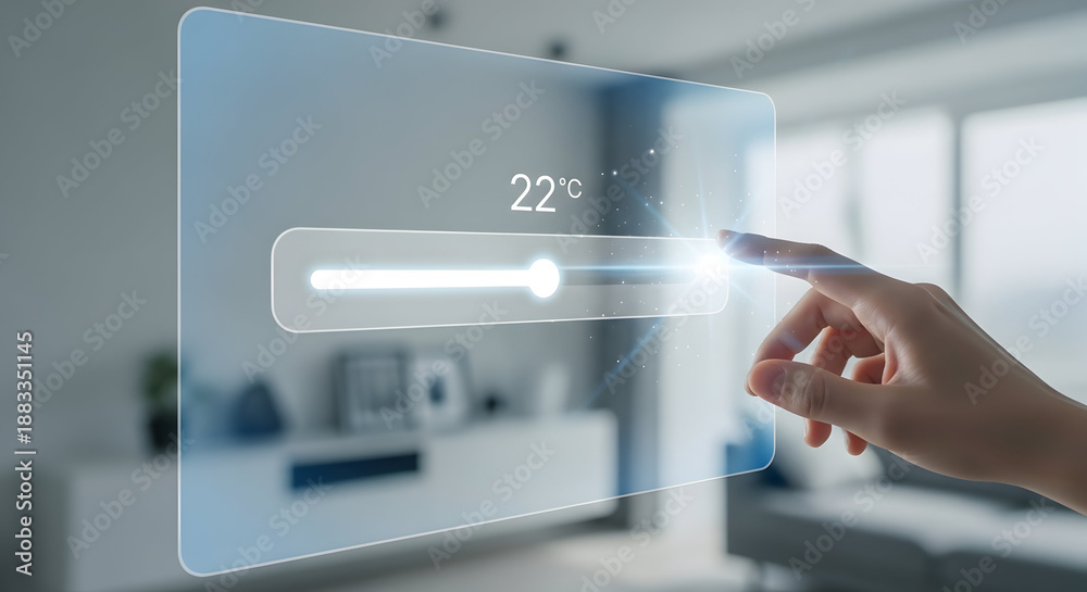 Fototapeta premium Smart home automation control panel interface