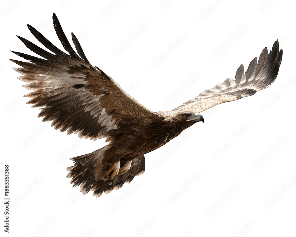 Obraz premium Eagle Flying Straight Toward Camera