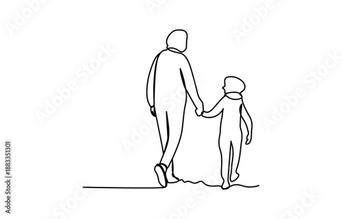 Parkinson Day continuous one line drawing white background continuous one line drawing and minimalist style isolate outline vector illustration