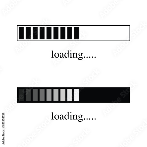 Symbol of loading icon design .Vector illustration Eps 10 .