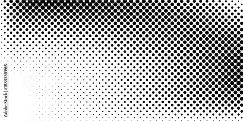 Wave halftone pattern. Halftone dots background