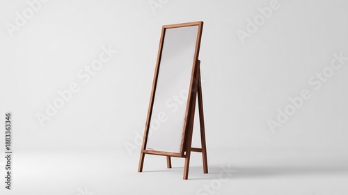 Elegant freestanding full-length mirror with a minimalist aesthetic for interior decoration