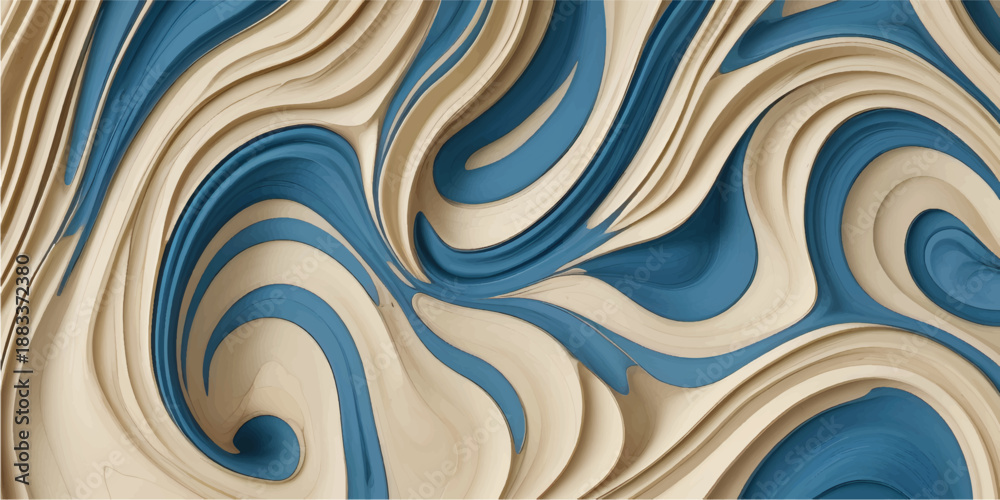 Fototapeta premium Arctic blue color wooden background