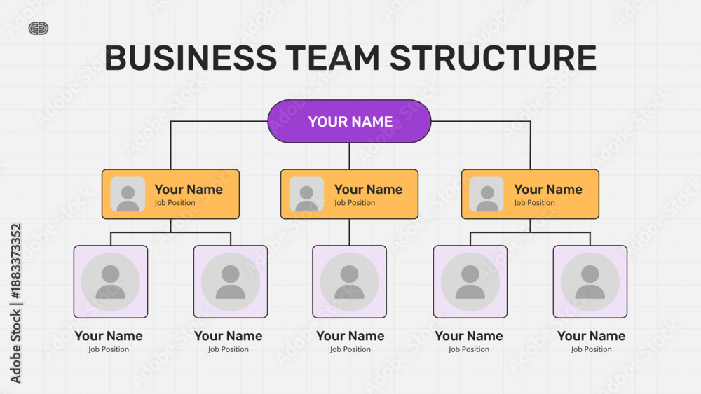 Obraz premium Business Team Structure
