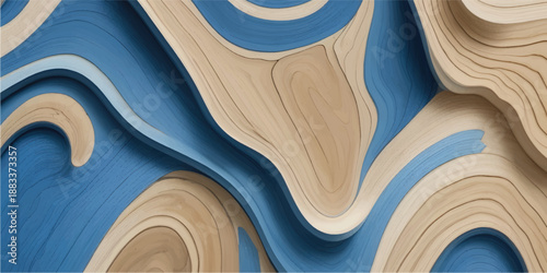 A vintage blue and white pattern with detailed architecture of a blue mosque features textured wood and metal surfaces in an old world art illustration