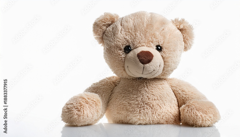 Obraz premium Teddy Bear Isolated On White