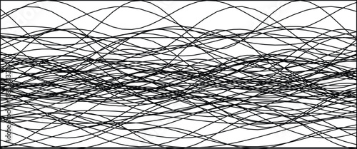 Black wavy lines create an abstract pattern, ideal for contemporary design needs and creative projects.