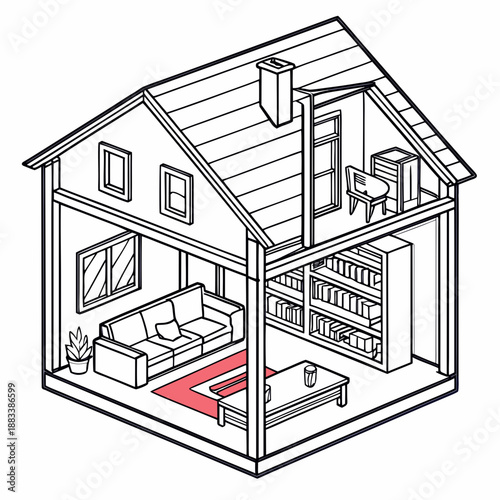 Detailed interior of a cozy home