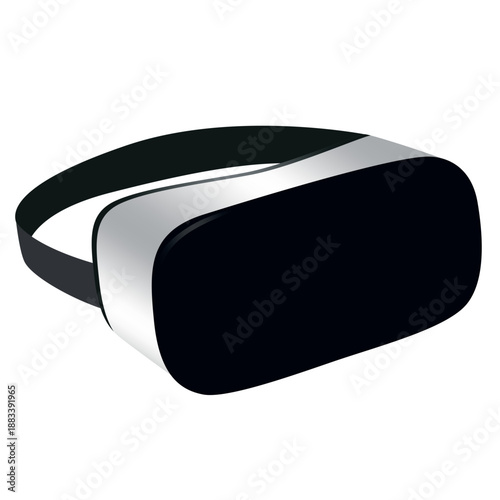 Virtual Reality VR headset glasses isolated on white background