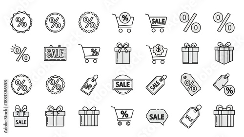 Icon set of business, finance, health, technology, event planing , AI, Music 