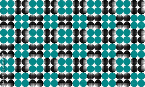 vintage Green and block strip dot arrange into plaid fabric texture, checkerboard repeat pattern, replete image, design for fabric printing, rhombus