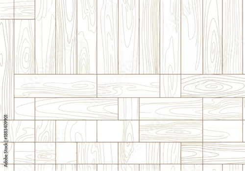 Light Wooden Planks Arranged in a Herringbone Pattern