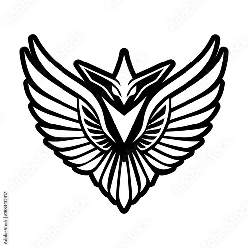 A filled style icon of a jay bird