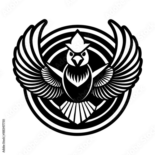 Filled style icon showing a cardinal mascot