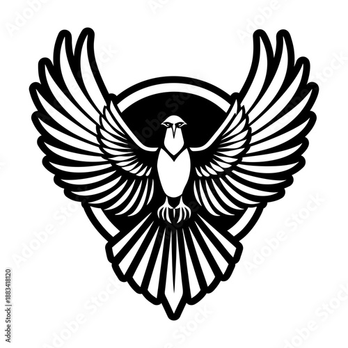 Filled style icon showing a cardinal symbol