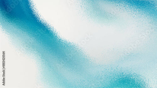 An abstract blue watercolor background featuring a cold winter frost texture with paint splashes on a grunge paper surface for a frozen nature wallpaper design