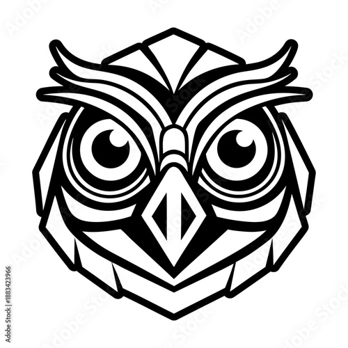 Filled style icon showing a cuculidae symbol