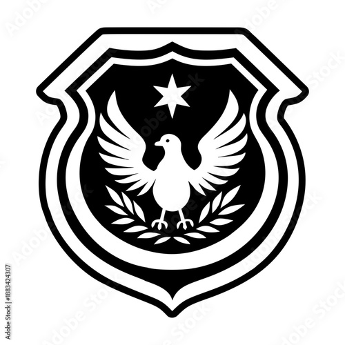 Filled style icon showing a pigeon bird