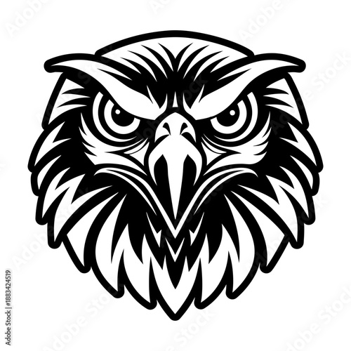 Glyph style icon showing an aquila logo