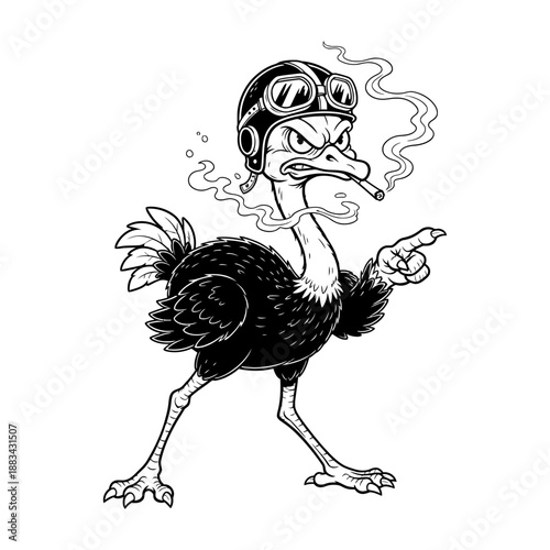 Cute cartoon vector illustration of a funny rooster cockerel and farm poultry bird isolated on white background as a flat animal icon design with feathers and beak