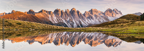 Tableau sur toile Kalkkögel, Salfainssee, Stubaier Alpen, Tirol, Österreich