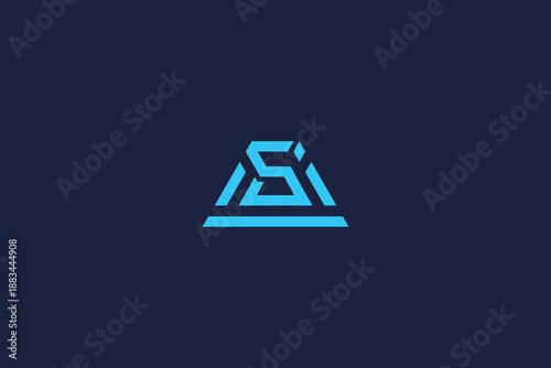 letter si logo icon design template vector inspiration logo simple design