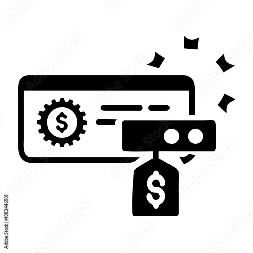 Online payment and financial transaction illustration