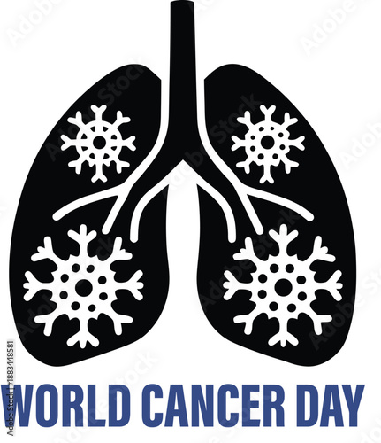 Adobe Illustrator Artwork Lung cancer day awareness Vector
