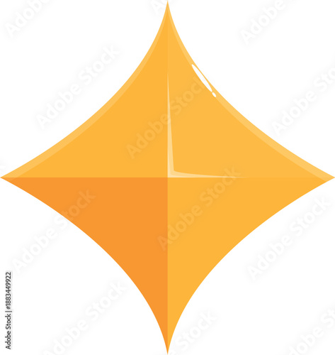 Bright rhombus diamond icon sparkling on a white background, perfect for luxury, jewelry, and success concepts